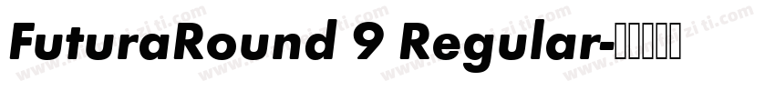 FuturaRound 9 Regular字体转换